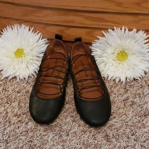 Lucky Brand crisscross ballet flats